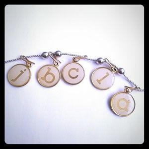 Alex and Ani initial necklace charms